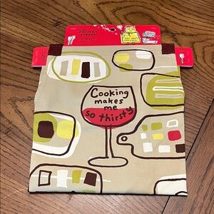 Blue Q Apron - Cooking Makes Me So Thirsty